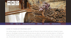 Desktop Screenshot of mkdfuneralhome.com